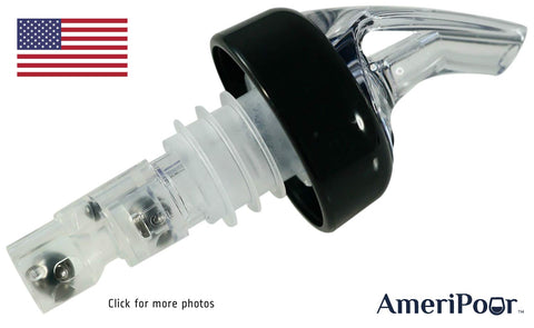 AmeriPour leak-free bar spout prevents drips and spills during service.
