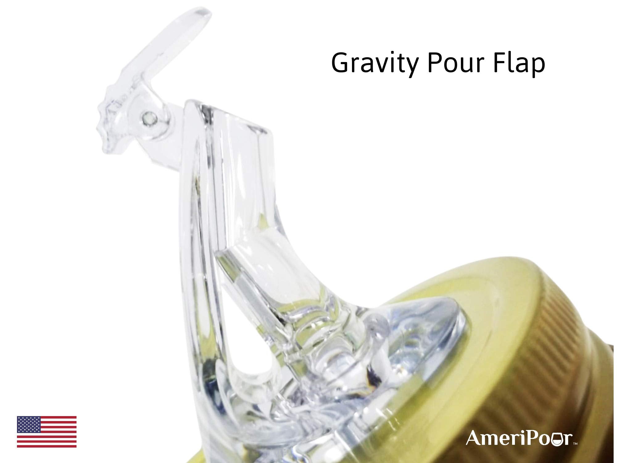 Packaging note indicates mason jar not included with AmeriPour spouts