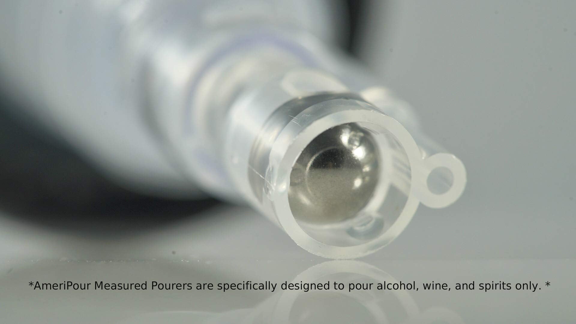 AmeriPour wine-friendly pourer suits bottles for smooth wine pours.