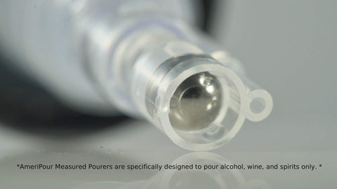 AmeriPour wine-friendly pourer suits bottles for smooth wine pours.