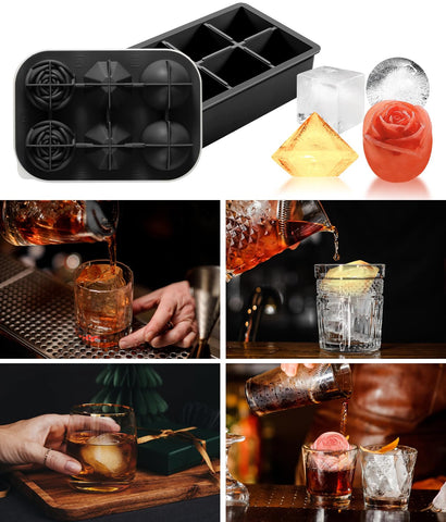 AMFOCUS large square ice cubes for steady, extended cooling