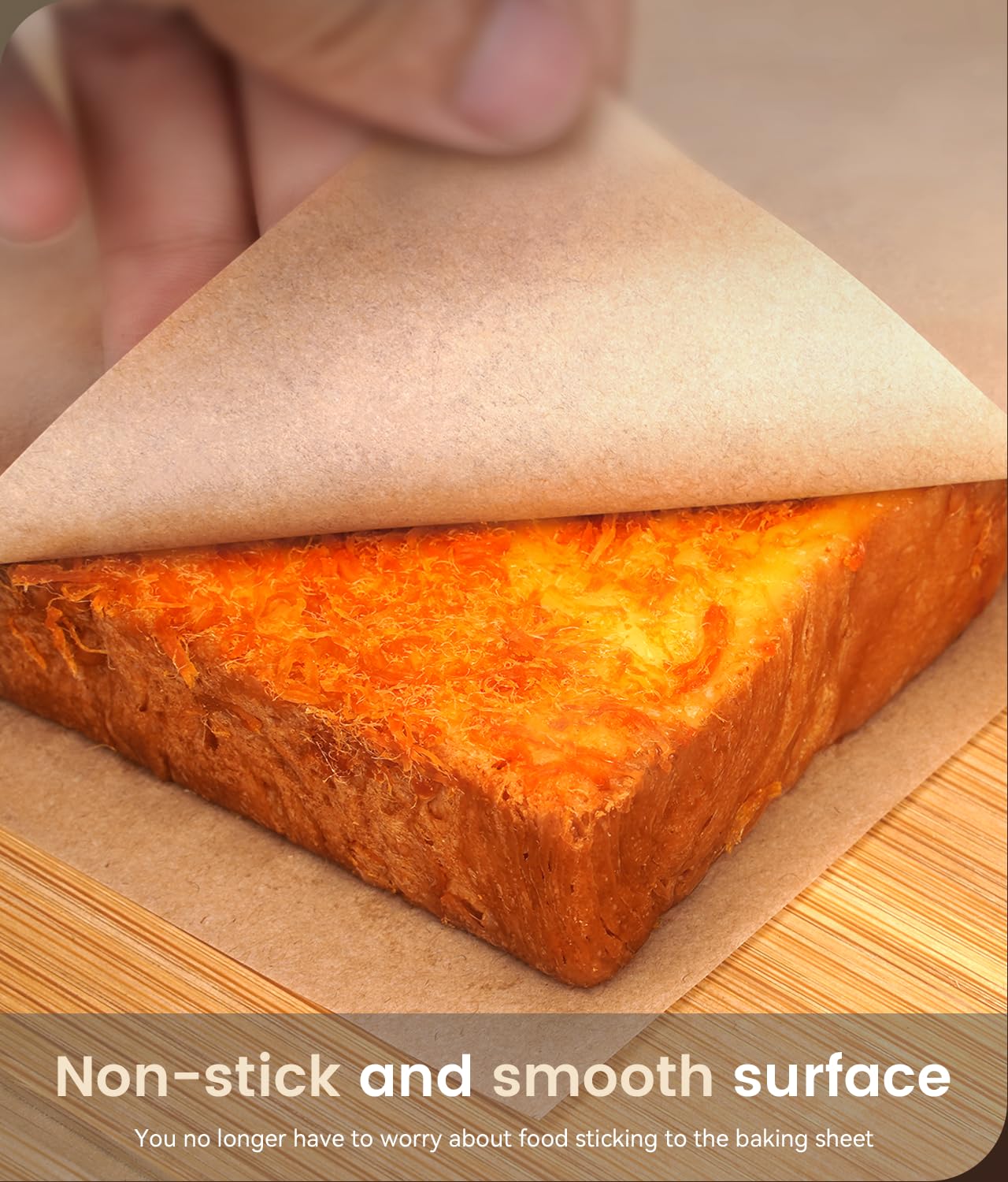 AMFOCUS parchment as oven liner keeps bottoms clean and trays protected.