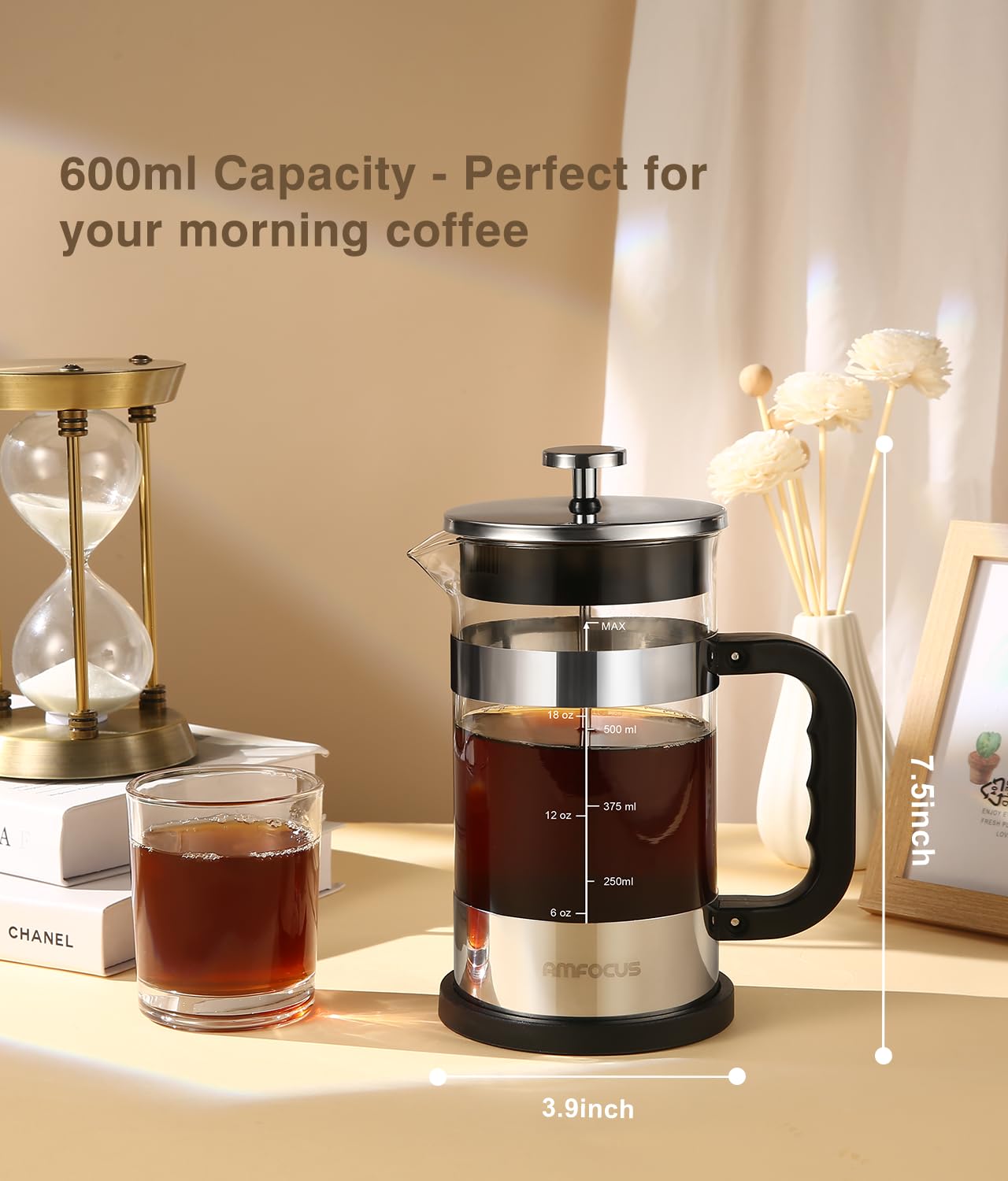 AMFOCUS portable design suits travel and outdoor brewing