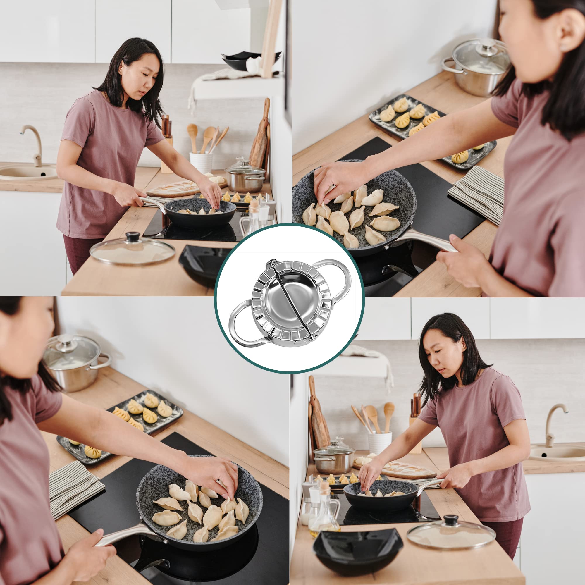 AMGOYA stainless steel kit offers durable kitchen reliability.