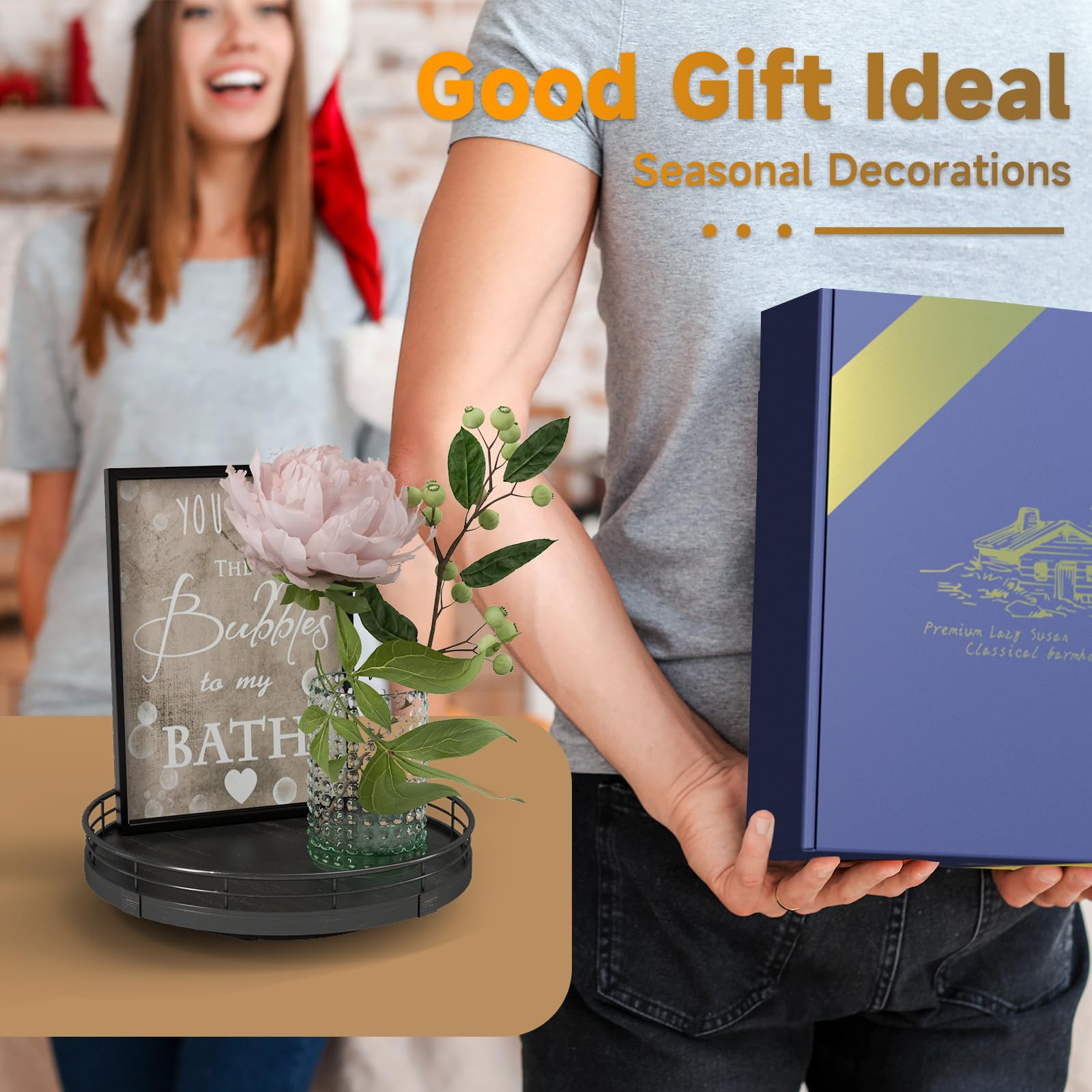 AMH gift-ready decorative tray ideal for weddings, housewarmings, and special occasions
