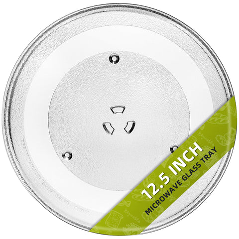 AMI PARTS 12.5-inch microwave glass turntable plate for smooth, even heating