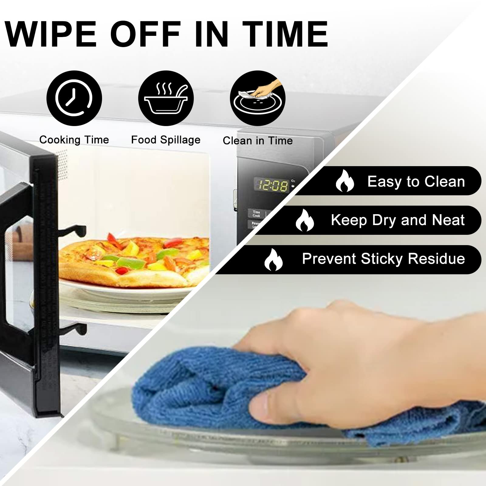 AMI PARTS GE Hotpoint microwave glass plate provides smooth rotation