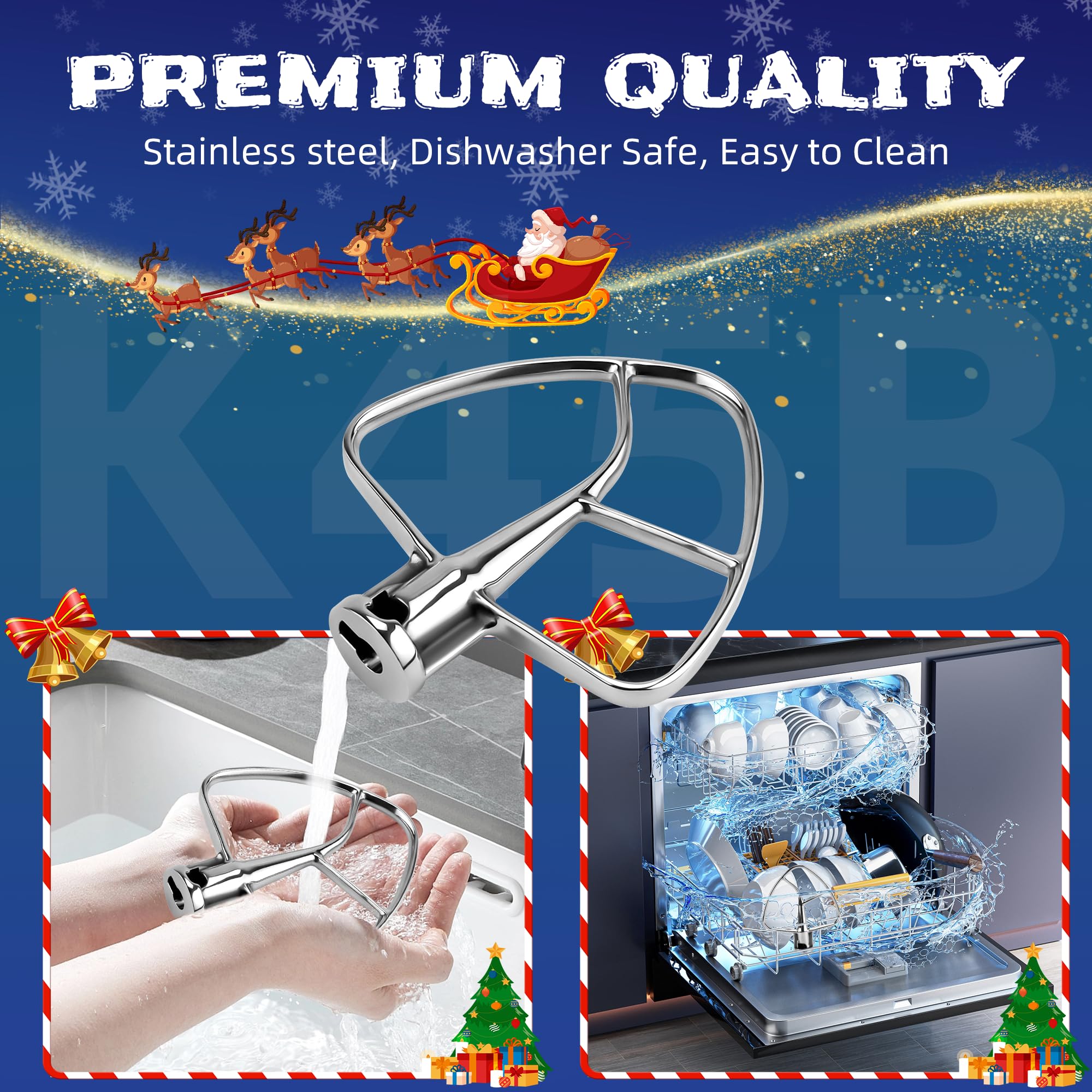 AMI PARTS K45B beater is dishwasher safe for easy cleanup.