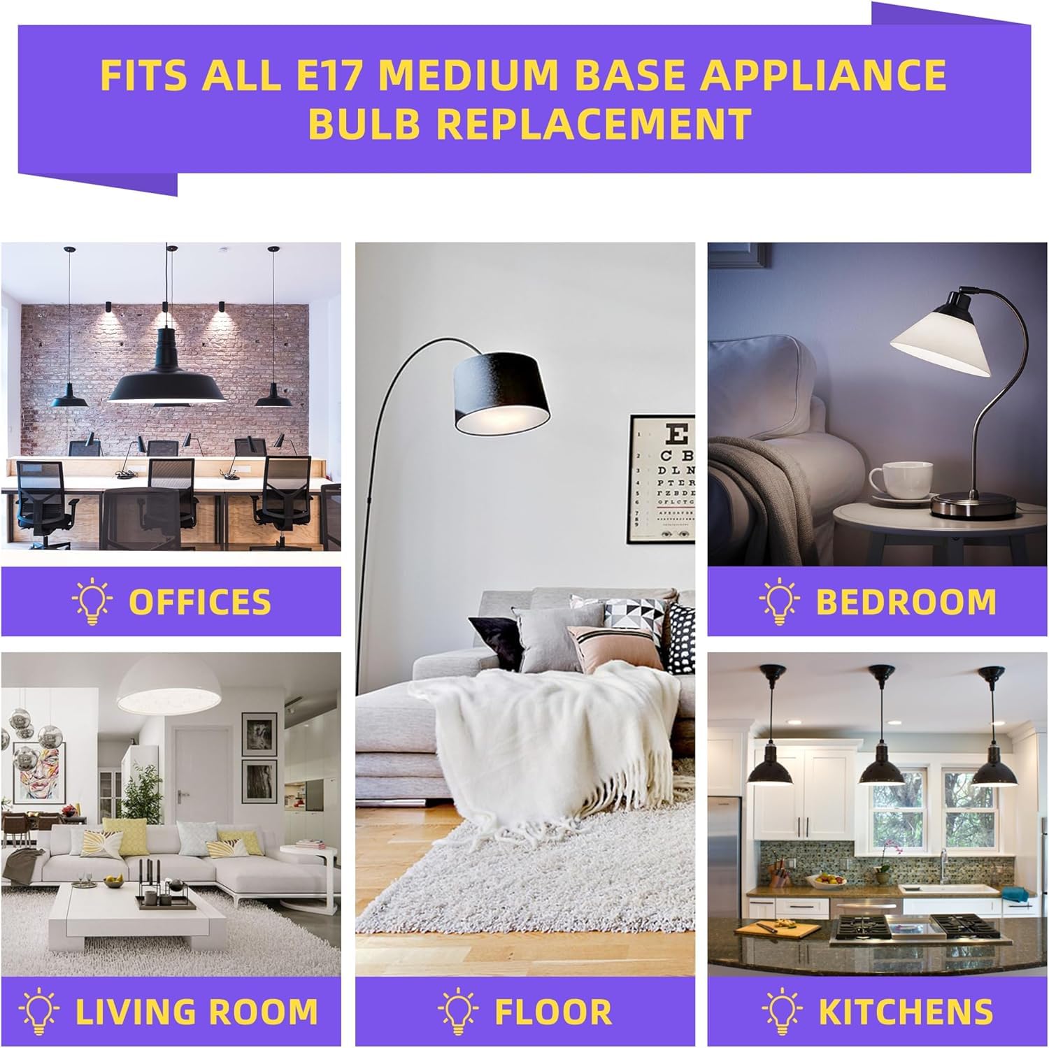 AMI PARTS LED bulb energy-saving design reduces power use in appliances.