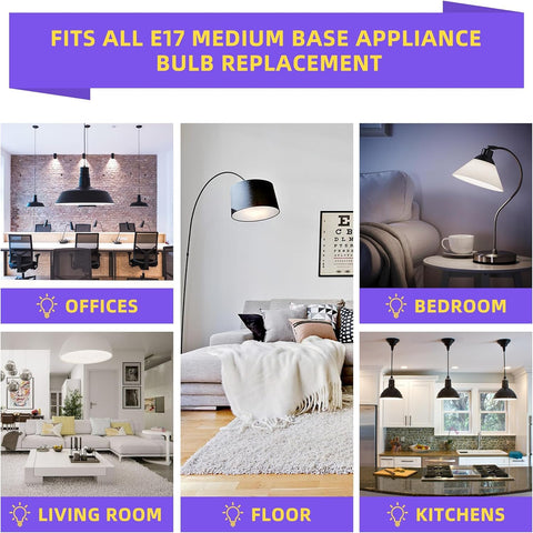 AMI PARTS LED bulb energy-saving design reduces power use in appliances.