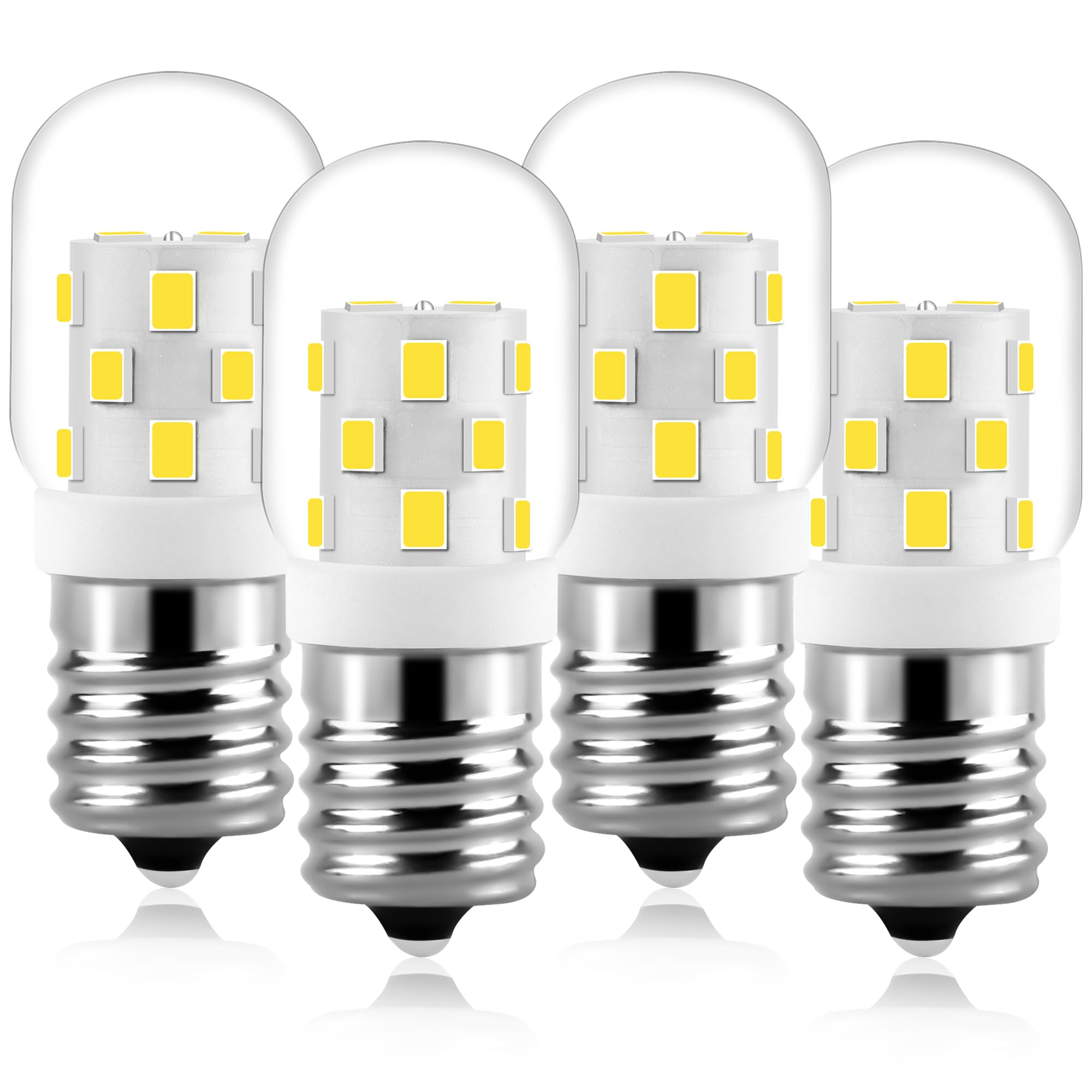AMI PARTS LED bulb under hood with glass cover provides stable microwave lighting.