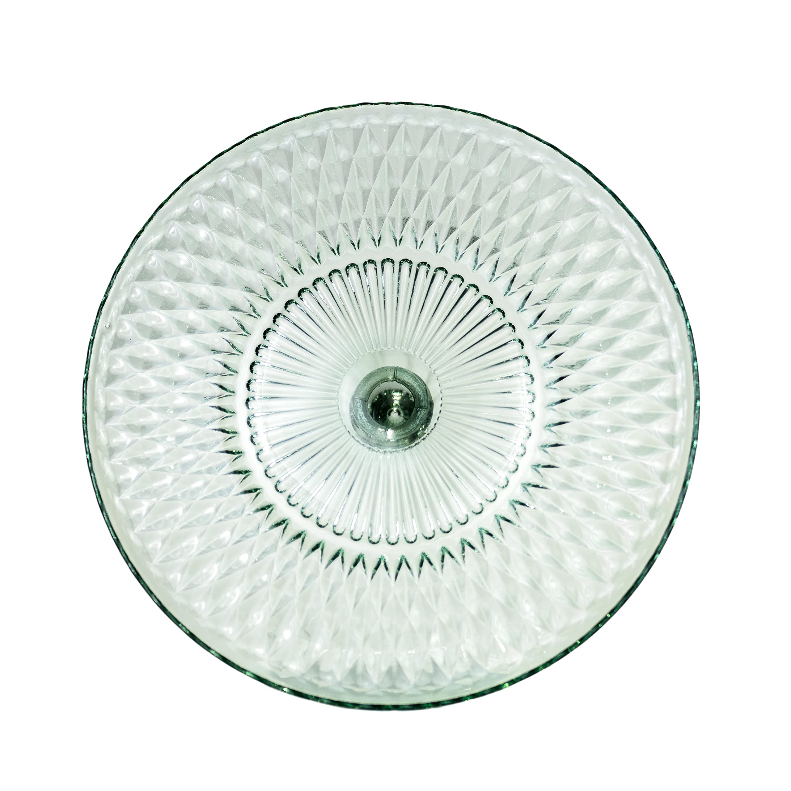 Rochester round vintage cake plate showcases cakes, cookies, and cupcakes.