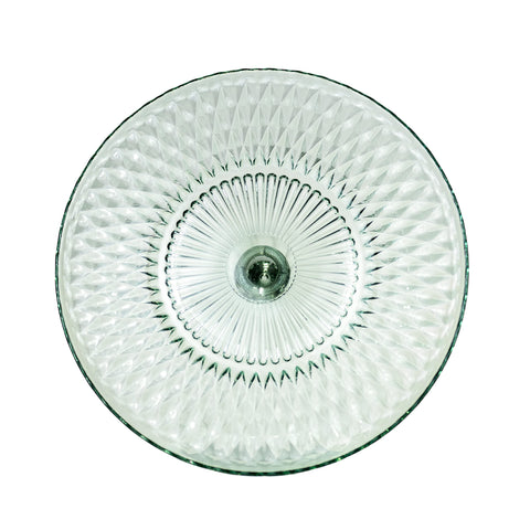 Rochester round vintage cake plate showcases cakes, cookies, and cupcakes.