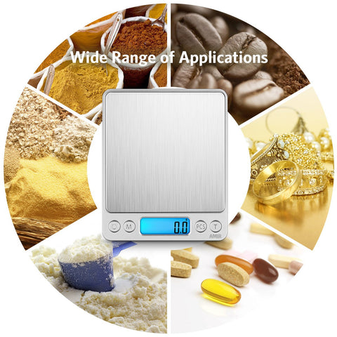 AMIR tare function enables quick net weight calculations.