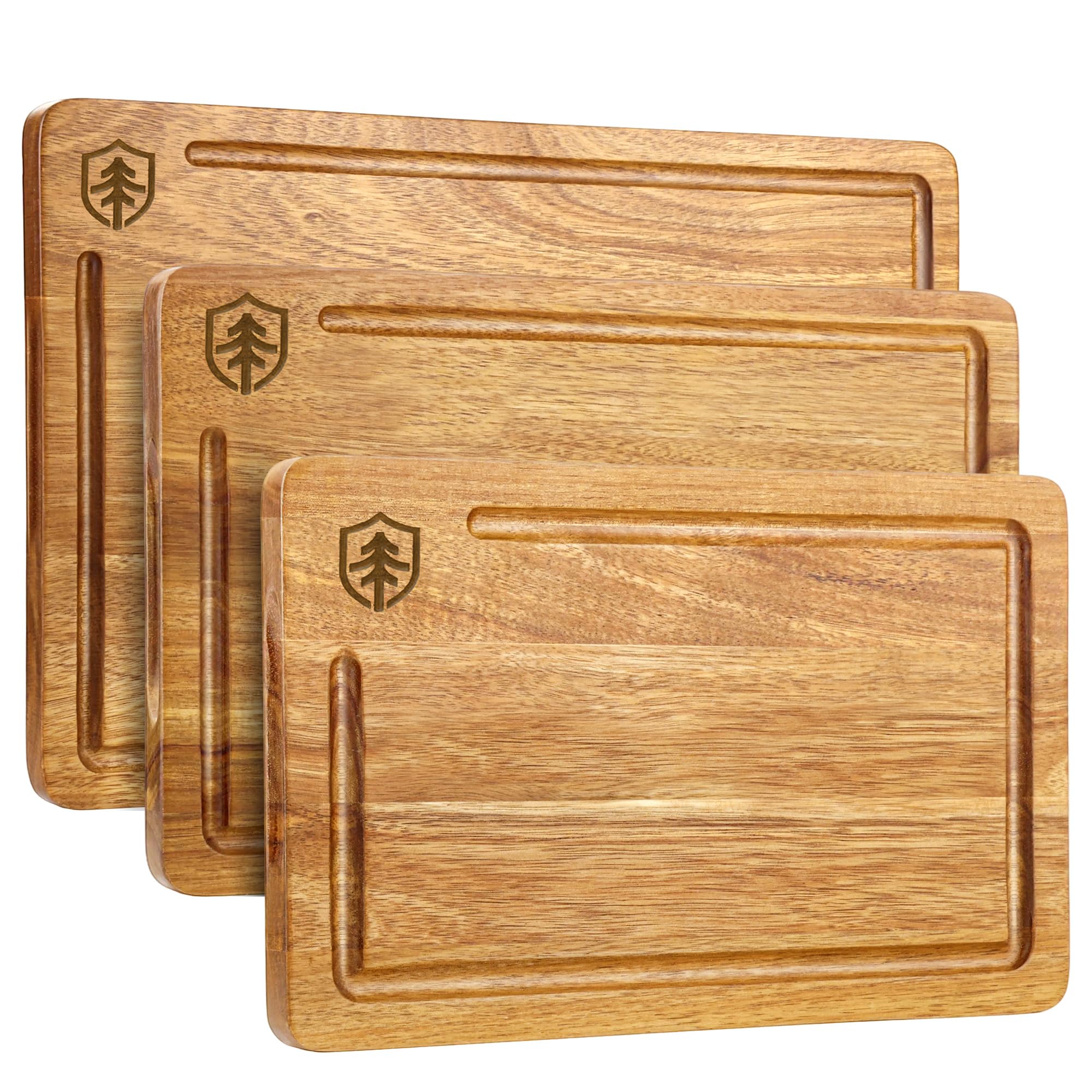 Amitlimate 17x11 cutting board large with built-in handle for easy chopping and serving
