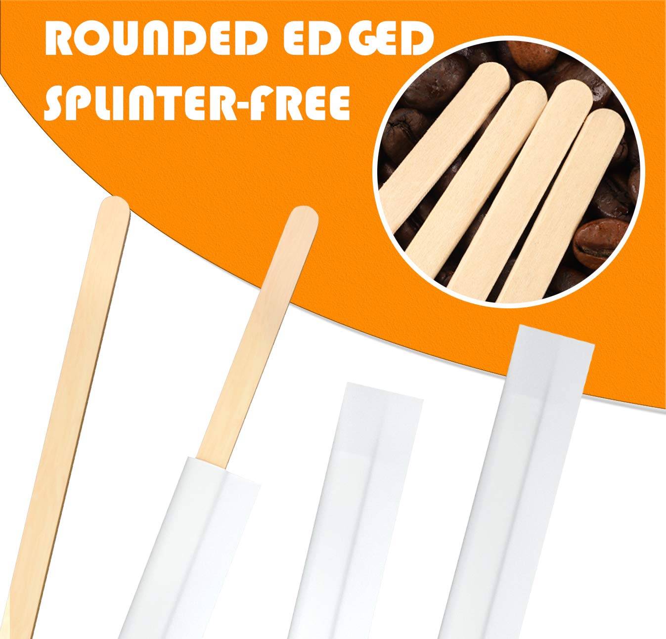 AMKOSKR break-room stir sticks, ideal for busy desks and drink prep.