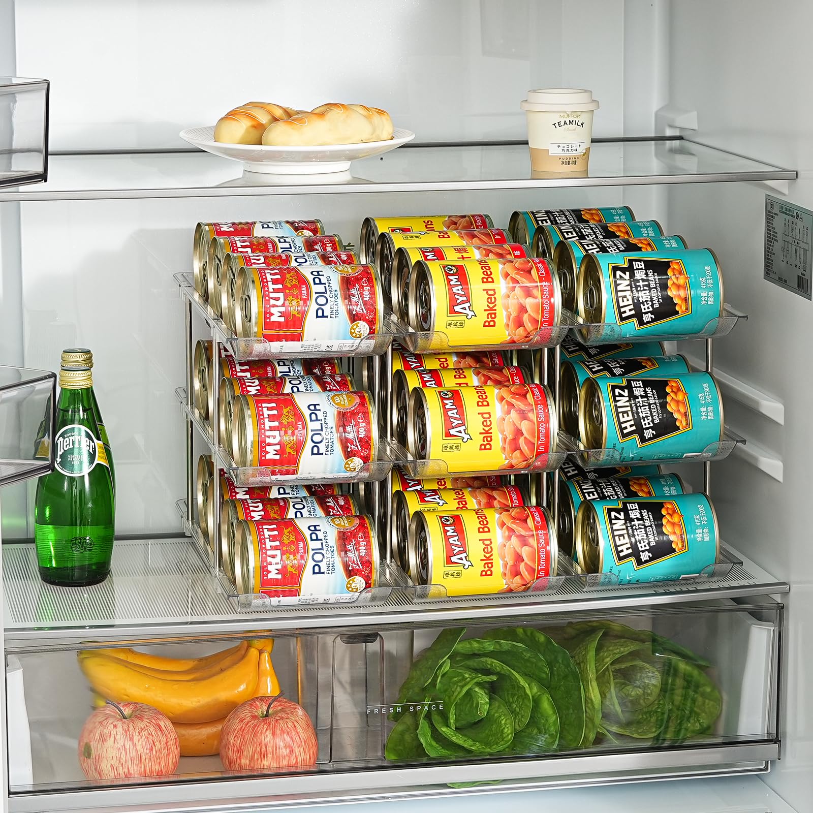 Amllas pantry rack frees space with a compact, clutter-free layout