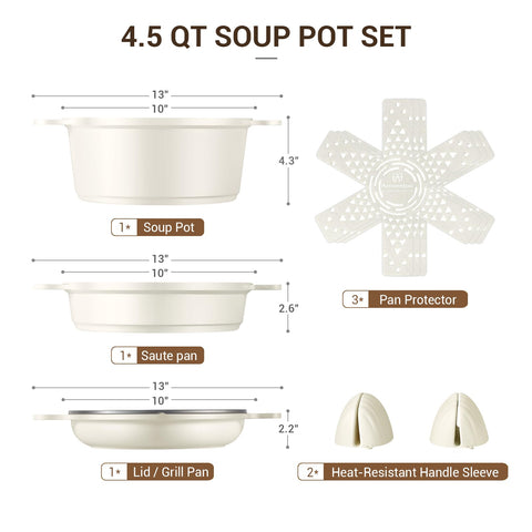 Ammeloo durable pan handles stay secure over time.