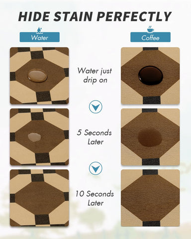 AMOAMI absorbent diatomite mat quickly soaks up splashes, keeping the counter dry.