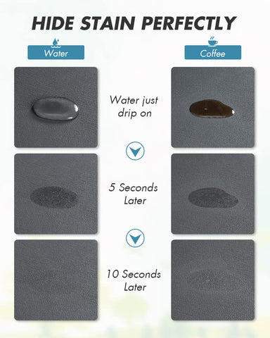 AMOAMI Coffee Mat demonstrates absorbent diatomite handling water splashes quickly.