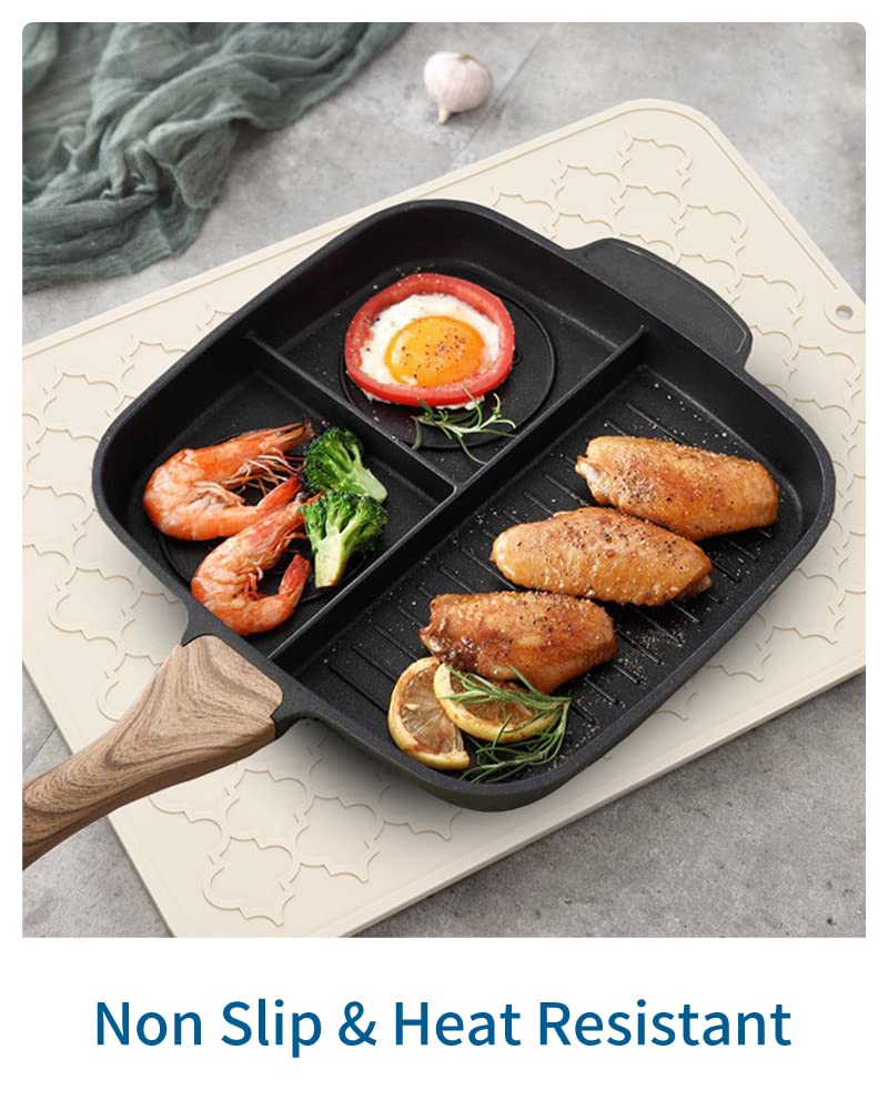 AMOAMI dish drying mat demonstrates versatility with a -40°F to 230°F temperature range.