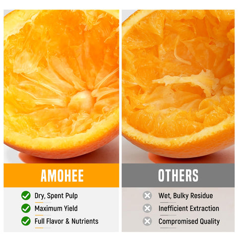 AMOHEE manual juicer rust-proof-body ready for long-term kitchen use