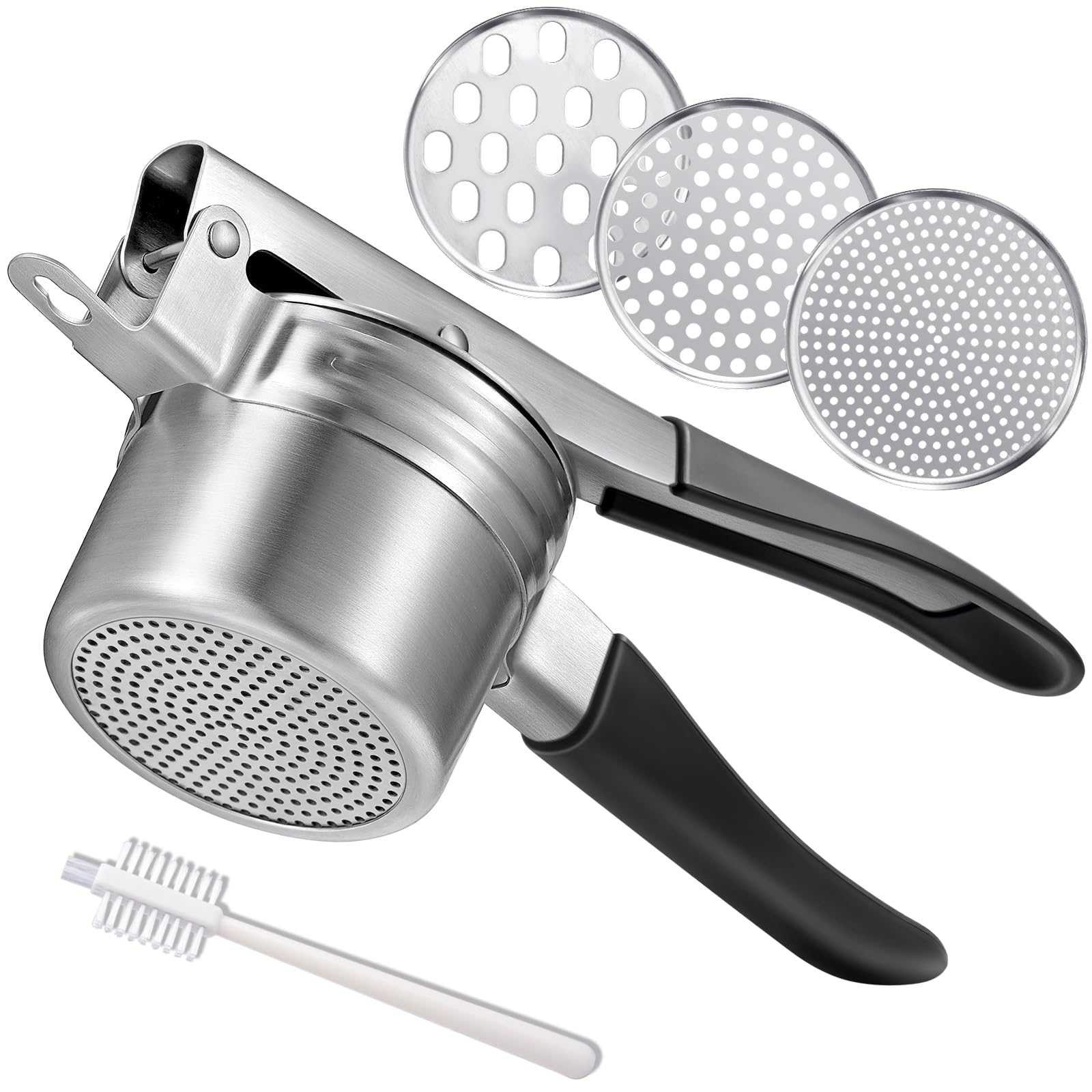 AMOHEE potato ricer heavy-duty design for smooth, fluffy mashed potatoes.