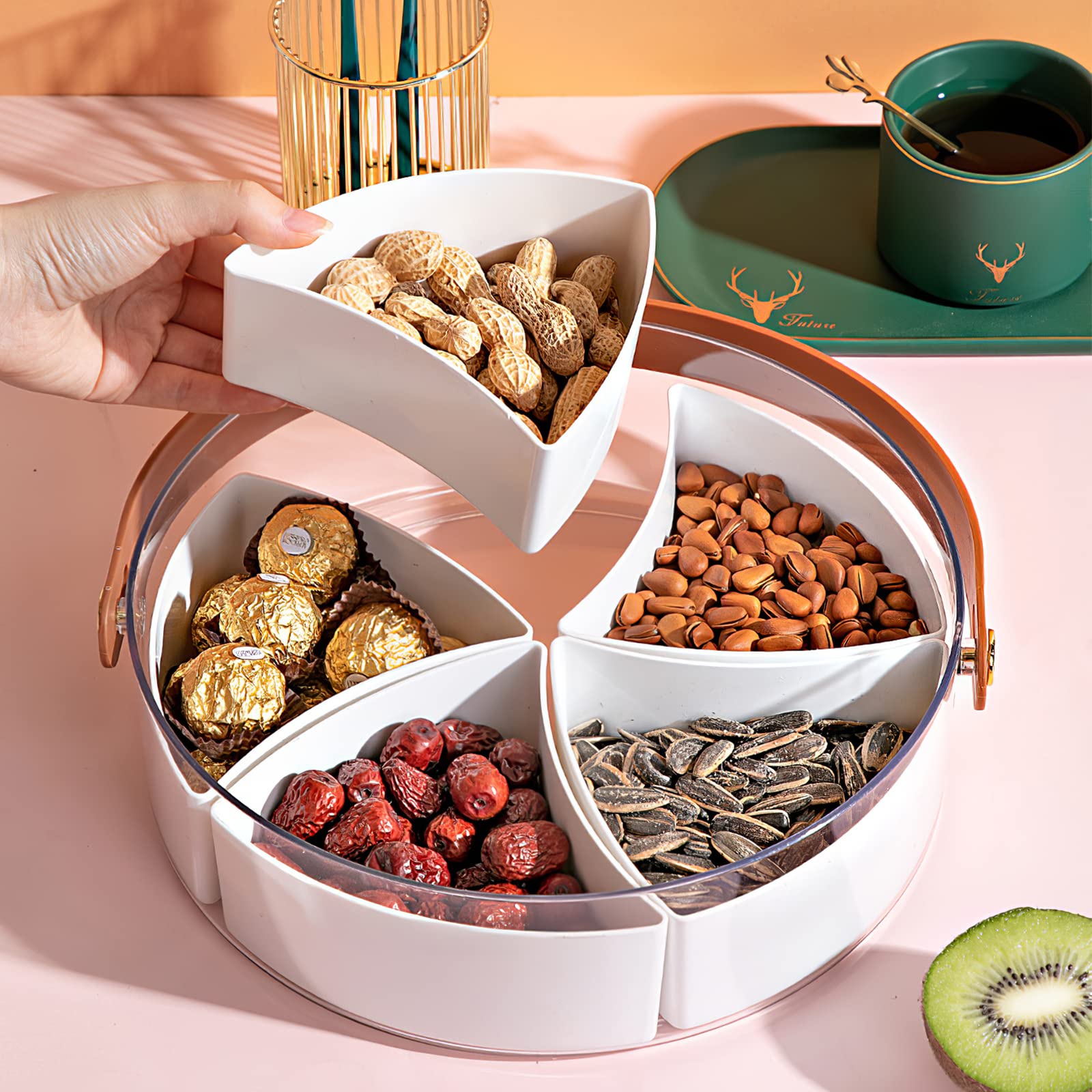 amokk portable picnic snack tray easy to carry for gatherings
