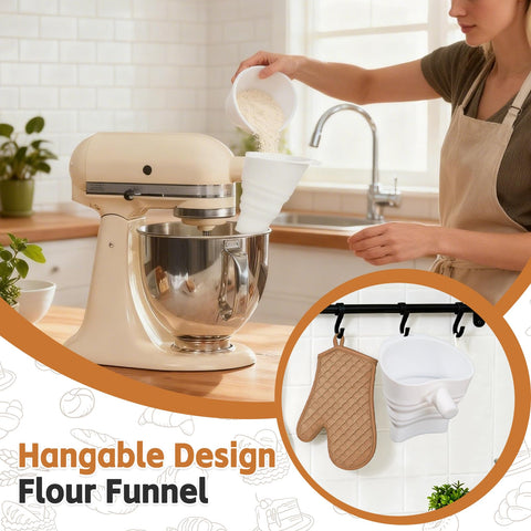 Amoner U silicone funnel is dishwasher-safe and easy to clean.