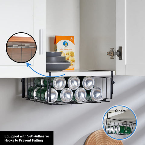 AmonHouseware adjustable hanging arms feature for flexible organization.