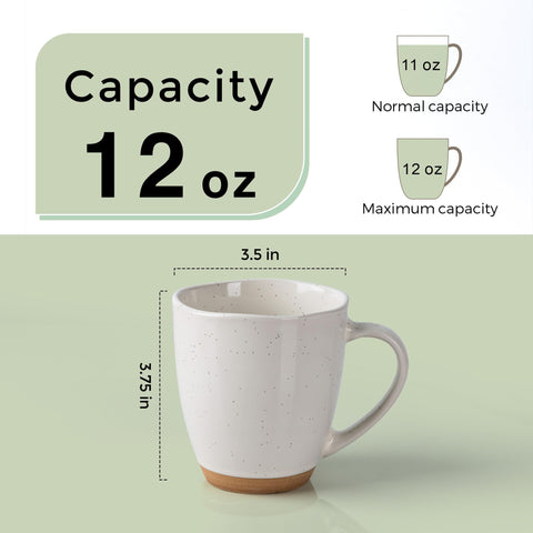 AmorArc mug with terracotta underside detail, adds rustic charm to your table.