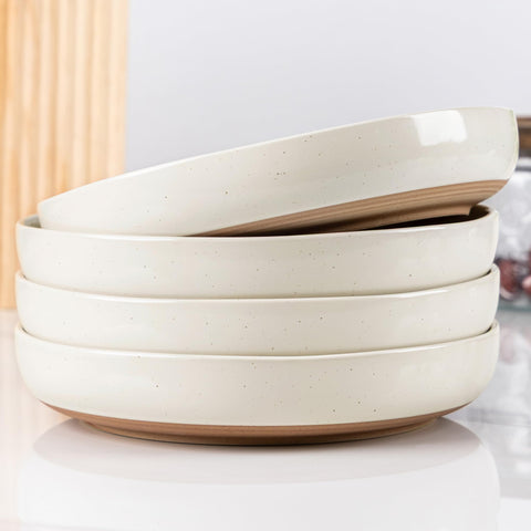 AmorArc 8.75-inch handpainted pasta bowls set of 4 for generous family portions.