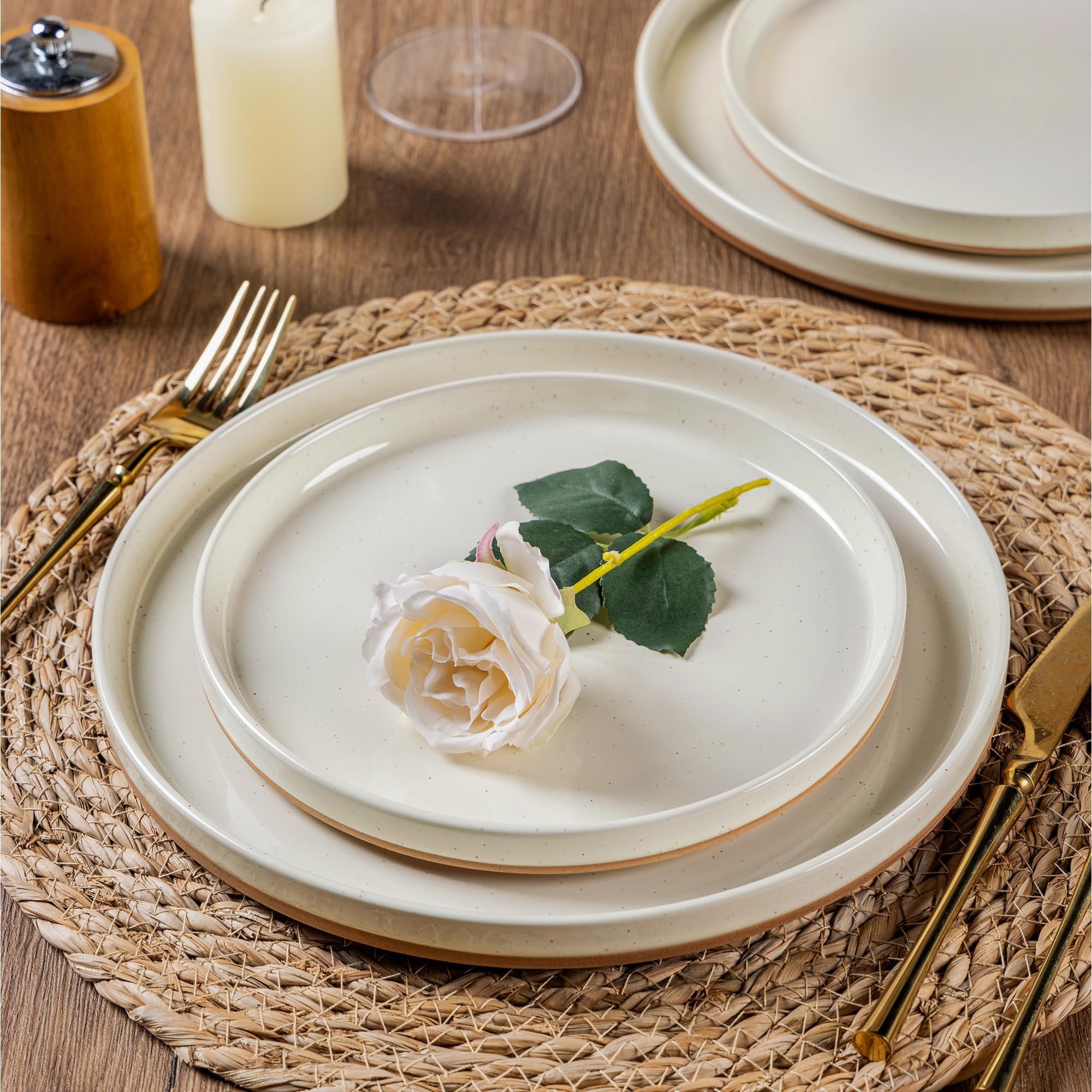 AmorArc ceramic appetizer plate 8 inch for sharing small bites
