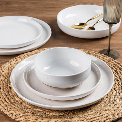 AmorArc 5.75-inch cereal bowl in speckled glaze and durable stoneware