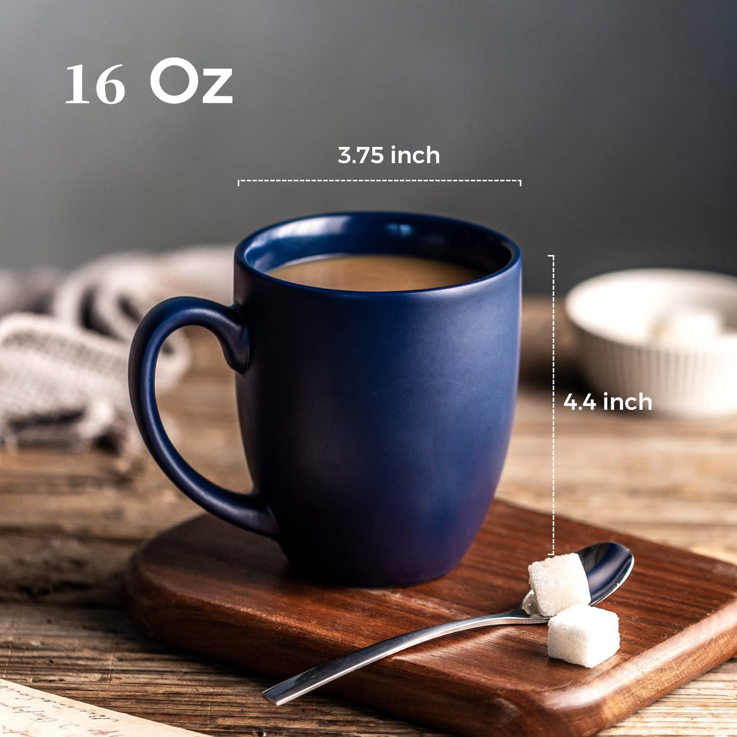 AmorArc ceramic mug with ergonomic handle for comfortable gripping
