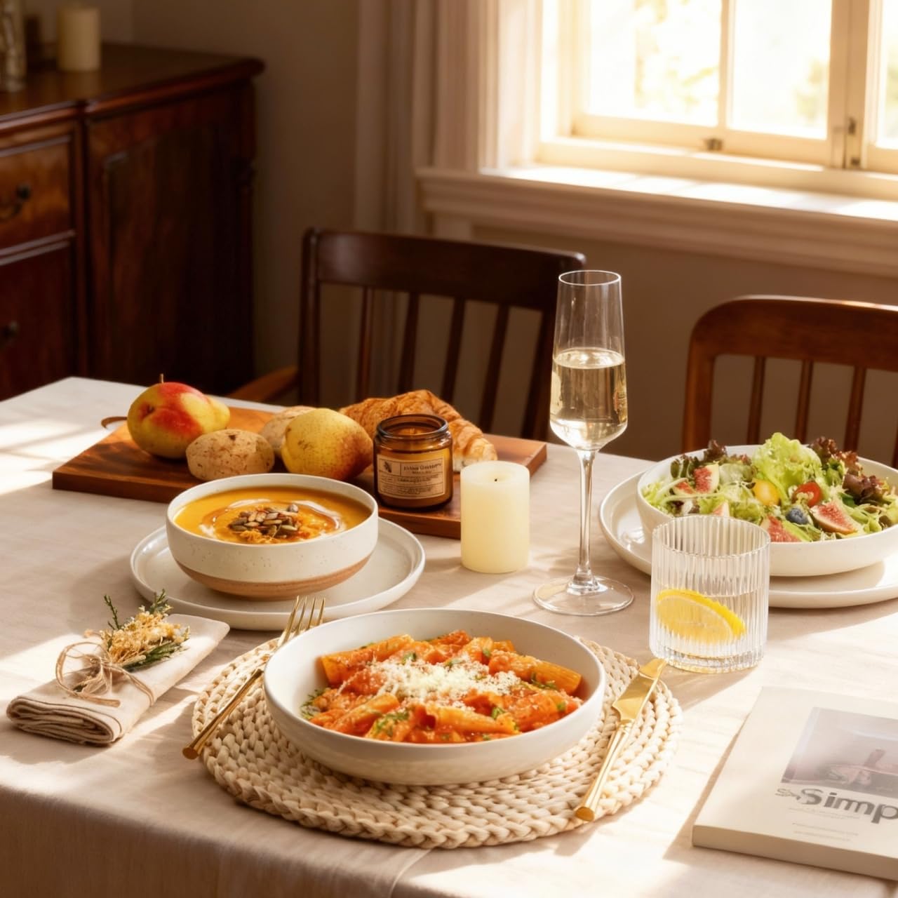 AmorArc dishwasher-safe dinnerware simplifies post-meal cleanup.