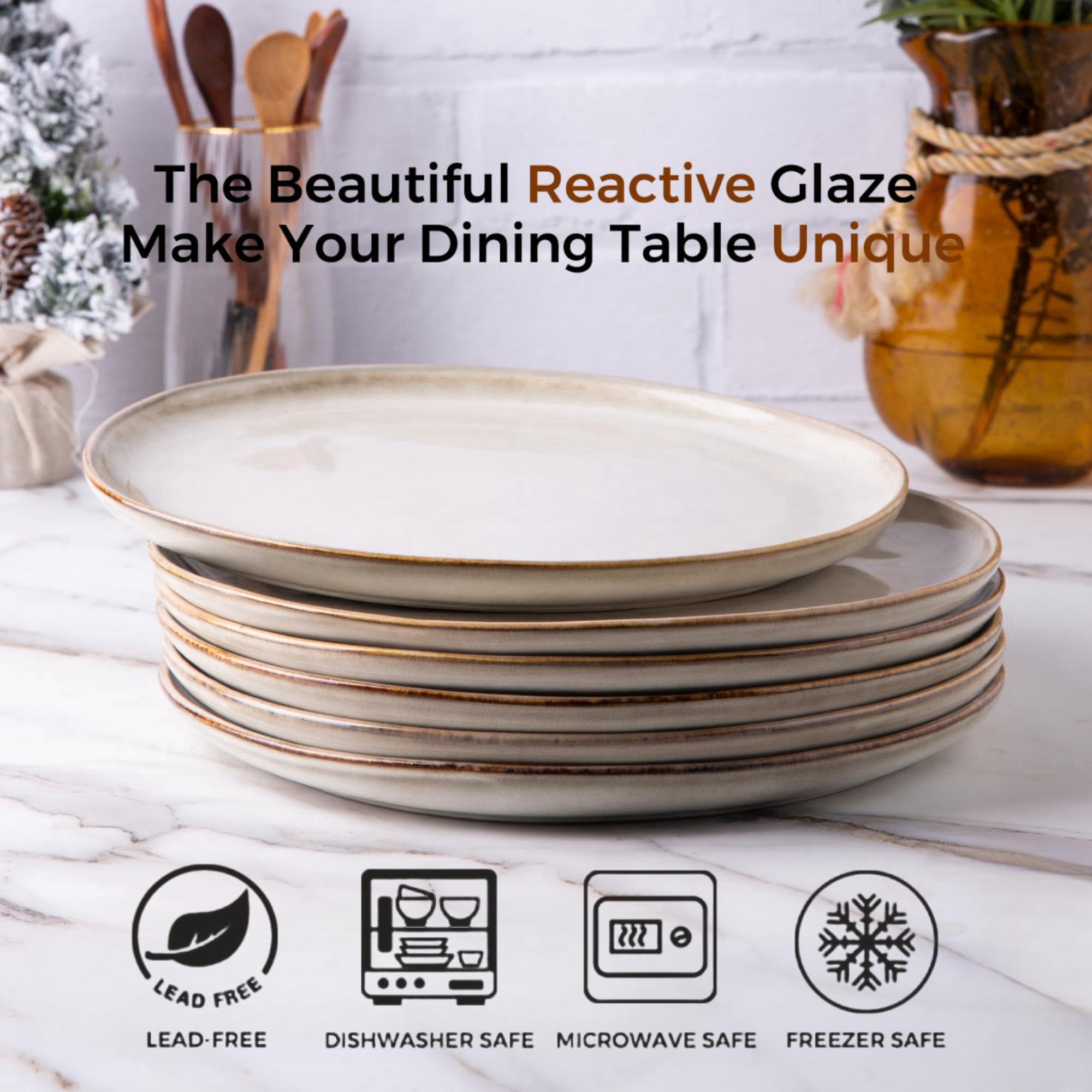AmorArc appetizer plate 8.5 inches ideal for small bites and tapas.