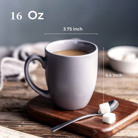 AmorArc mug with a large ergonomic handle for comfortable grip.