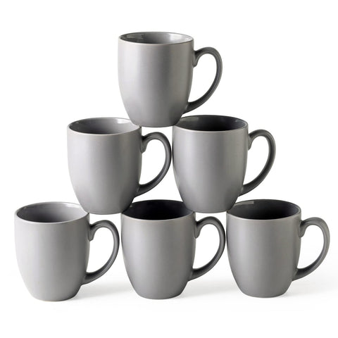 AmorArc coffee mug set of 6 shows 16oz capacity for family mornings.