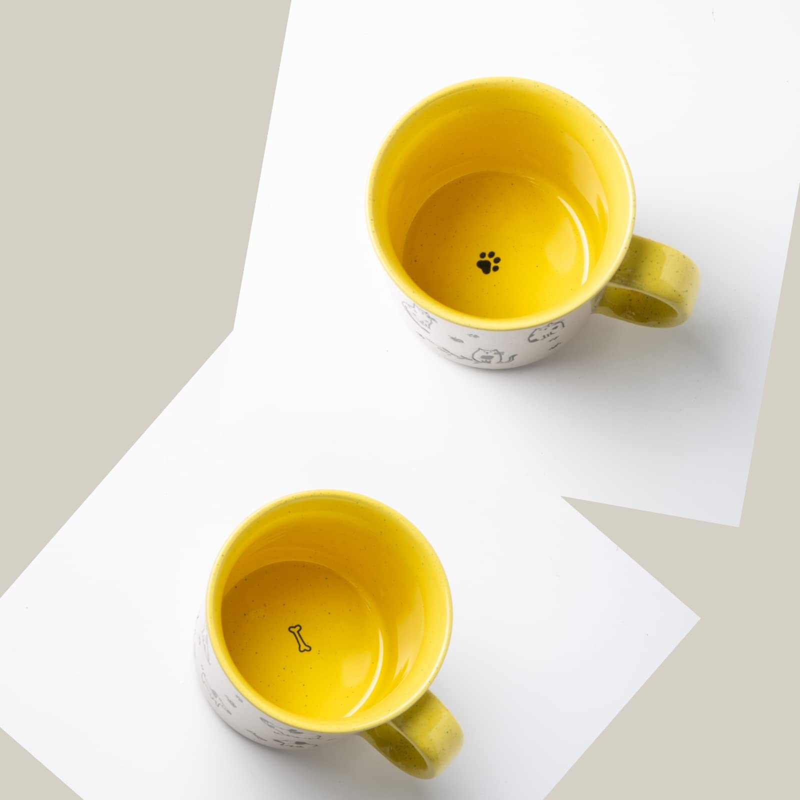 AmorArc gift-ready yellow mugs ideal for birthdays or holidays