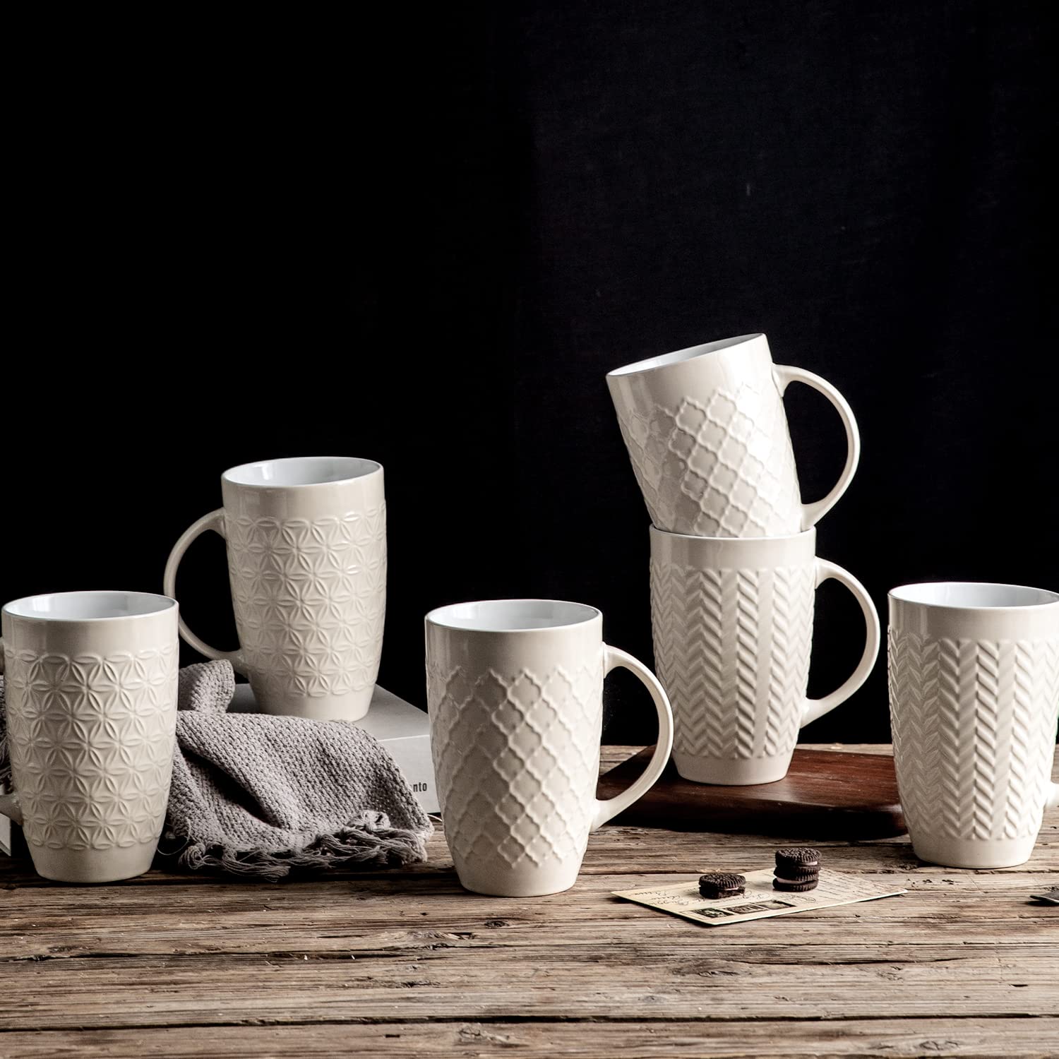AmorArc gift-ready mug set in beige, ideal for birthdays or holidays