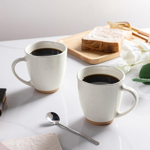 AmorArc mugs feature hand-finished reactive glaze for unique character.