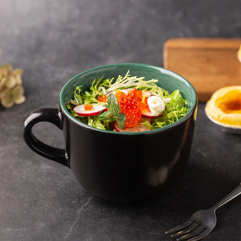 AmorArc microwave and dishwasher-safe mugs – convenient kitchen staple.