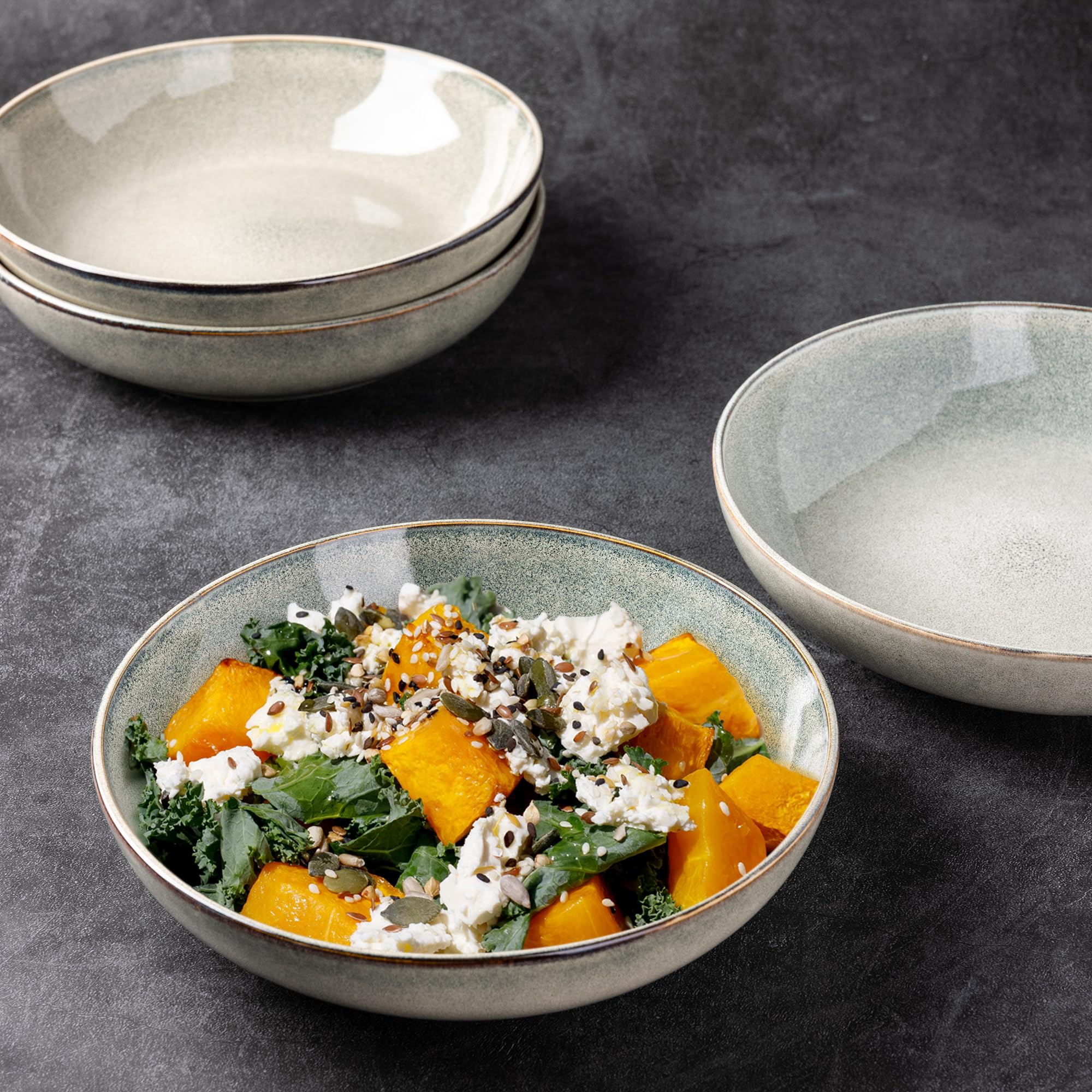 AmorArc four-bowl set suitable for oatmeal, fruit, and soups