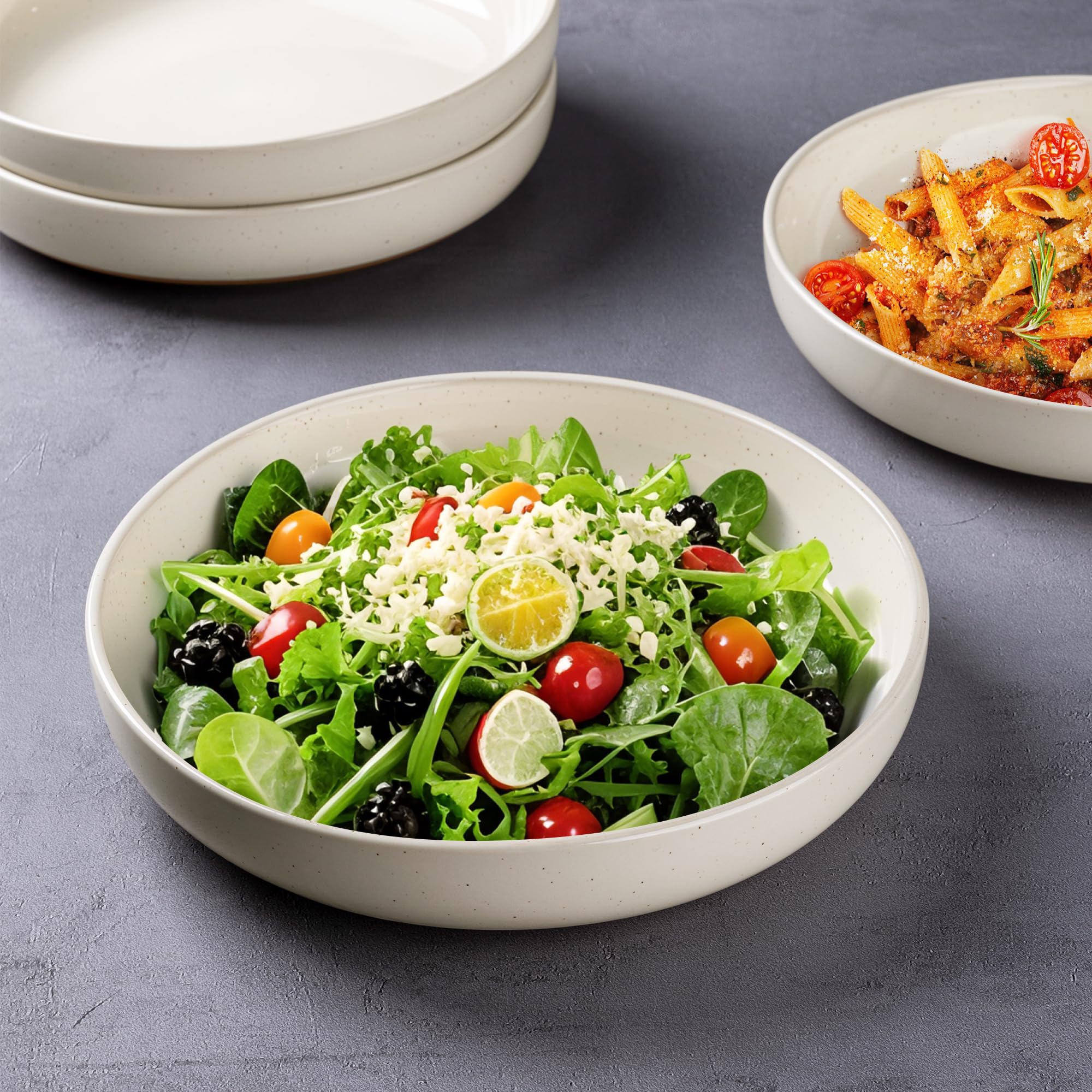 AmorArc microwave-safe pasta bowls enable quick reheats without flavor loss.