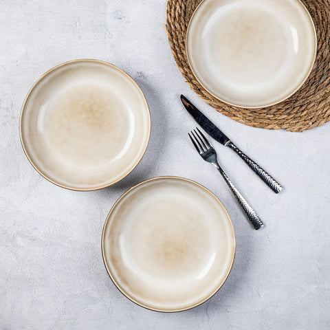 AmorArc reactive glaze closeup showing unique color variations.