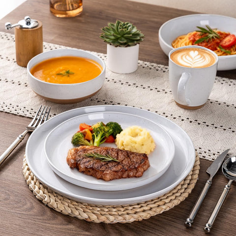 Scratch-resistant glaze on AmorArc ceramic dishware for longevity