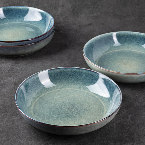 AmorArc bowls used for pasta, salad, and oatmeal at the table
