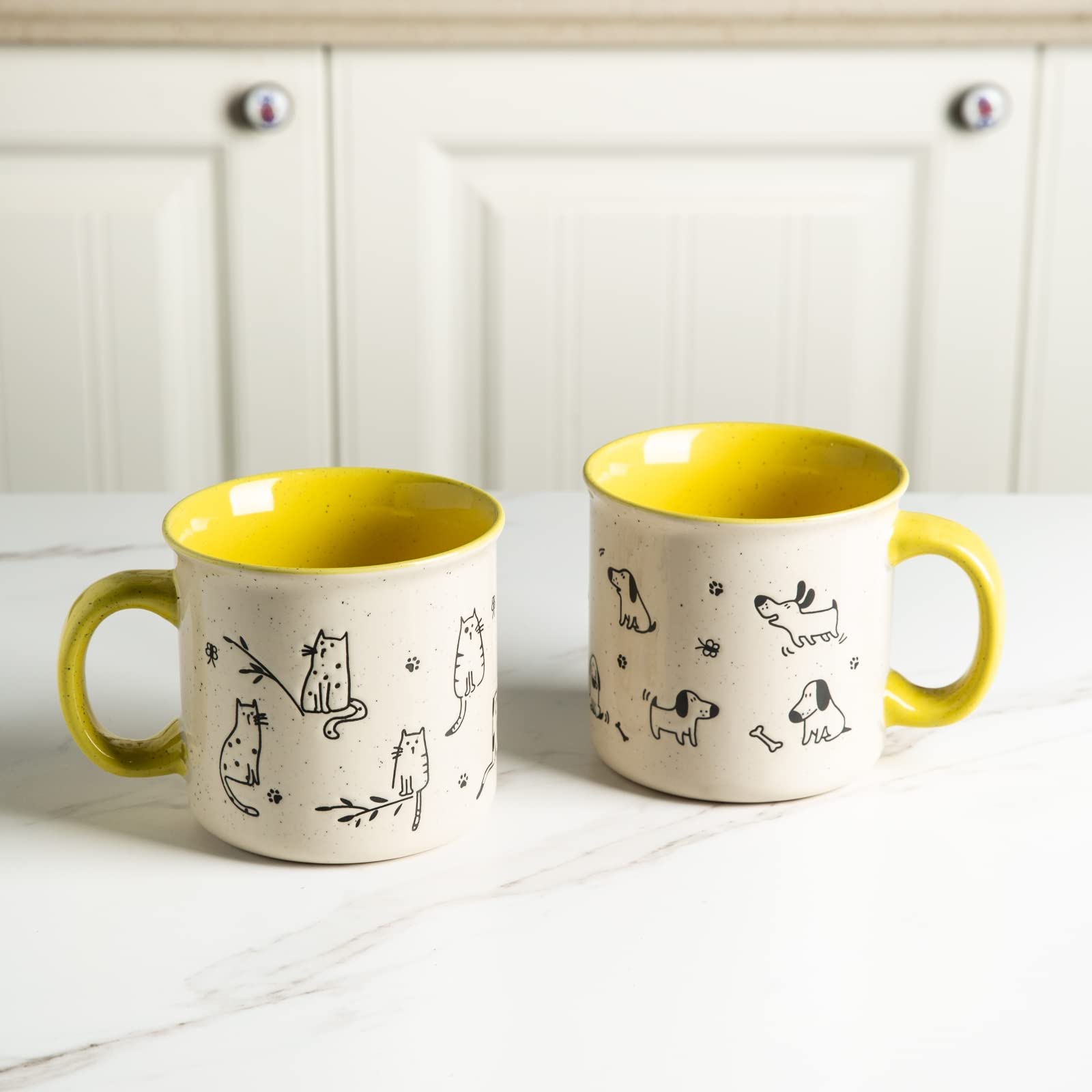 AmorArc table-display ready mug set enhances kitchen decor