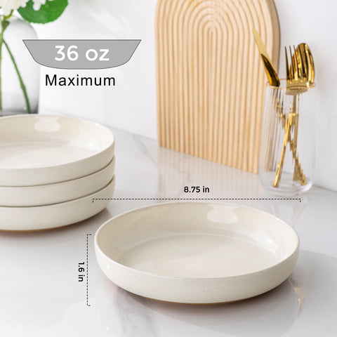 AmorArc wave-rim pasta bowls enhance table aesthetics for daily meals and gatherings.
